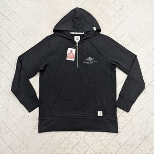 Roots 73 Jacket Adult M Black Canmore Eco ¼ Zip Hoodie Cotton Nashville Music